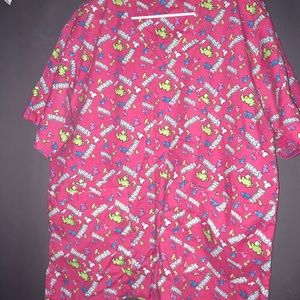 Nerds candy women’s scrub top